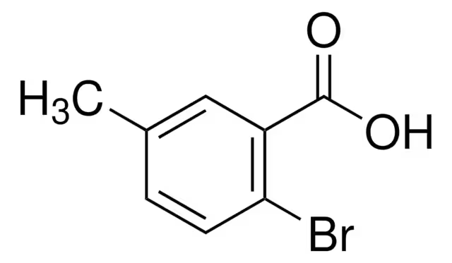 2-Bromo-5-methylbenzoic acid structure, CAS 6967-82-4
