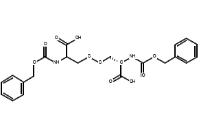N,N'-Bis(benzyloxycarbonyl)-L-cystine structure, CAS 6968-11-2