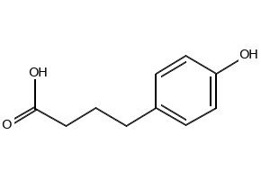 4-(4-Hydroxyphenyl)butanoic acid structure, CAS 7021-11-6