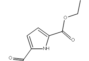 Ethyl 5-formyl-1H-pyrrole-2-carboxylate structure, CAS 7126-50-3