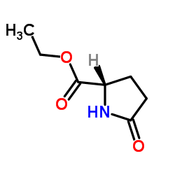 Ethyl L-pyroglutamate structure, CAS 7149-65-7