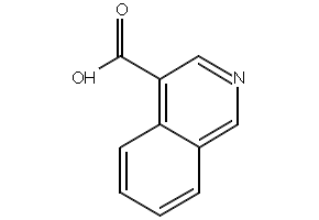 Isoquinoline-4-carboxylic acid structure, CAS 7159-36-6