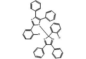 2,2'-Bis(2-chlorophenyl)-4,4',5,5'-tetraphenyl-1,2'-biimidazole structure, CAS 7189-82-4