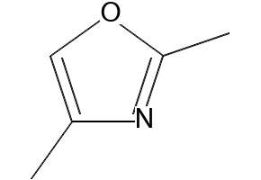 2,4-Dimethyloxazole structure, CAS 7208-05-1