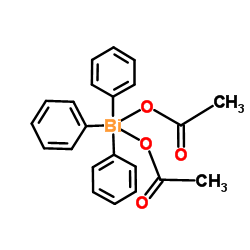 Triphenylbismuth diacetate structure, CAS 7239-60-3