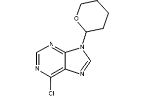 6-Chloro-9-(tetrahydro-2-pyranyl)purine structure, CAS 7306-68-5
