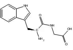 L-Tryptophylglycine structure, CAS 7360-09-0