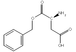 L-Aspartic acid benzyl ester structure, CAS 7362-93-8
