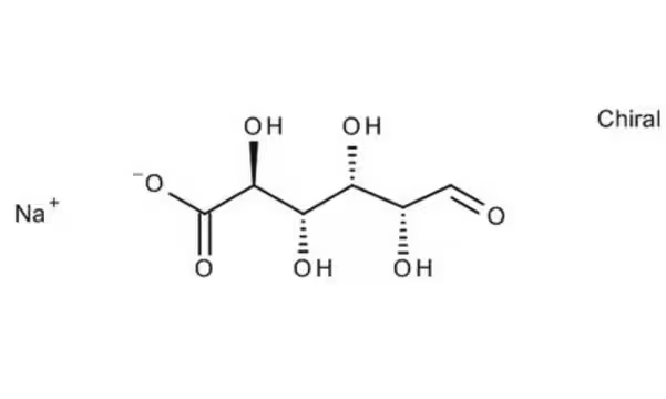 D(+)-Isoascorbic acid sodium salt structure, CAS 7378-23-6
