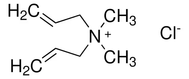Diallyldimethylammonium chloride structure, CAS 7398-69-8