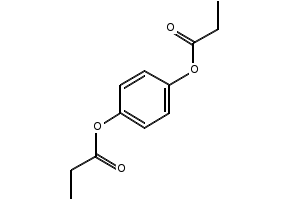 1,4-Dipropionyloxybenzene structure, CAS 7402-28-0
