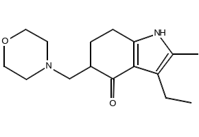 Molindone structure, CAS 7416-34-4