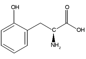L-2-Hydroxyphenylalanine structure, CAS 7423-92-9