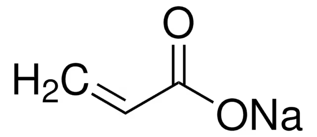 Sodium acrylate structure, CAS 7446-81-3