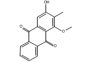 Rubiadin 1-methyl ether structure, CAS 7460-43-7