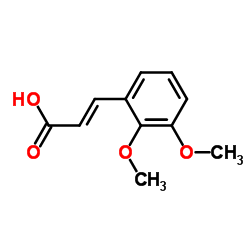 2,3-Dimethoxycinnamic acid structure, CAS 7461-60-1
