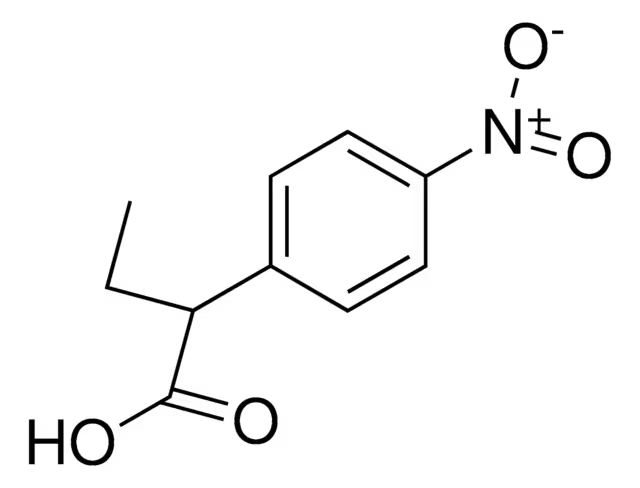 2-(4-Nitrophenyl)butyric acid structure, CAS 7463-53-8