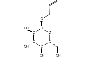 Allyl alpha-D-glucopyranoside structure, CAS 7464-56-4