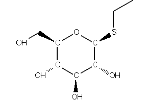 Ethyl beta-D-thioglucoside structure, CAS 7473-36-1