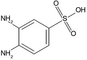 3,4-Diaminobenzenesulfonic acid structure, CAS 7474-78-4
