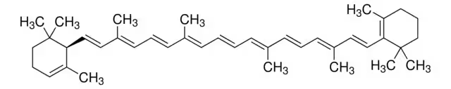 Carotene, alpha-Carotene structure, CAS 7488-99-5