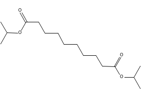 Diisopropyl sebacate structure, CAS 7491-02-3