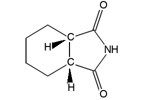 1,2-Cyclohexanedicarboximide structure, CAS 7506-66-3