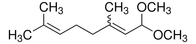 1,1-Dimethoxy-3,7-dimethylocta-2,6-diene structure, CAS 7549-37-3