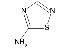 5-Amino-1,2,4-thiadiazole structure, CAS 7552-07-0