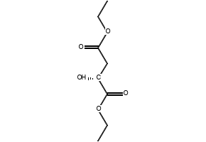 D-(+)-Malic acid diethyl ester structure, CAS 7554-28-1