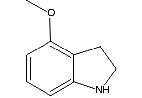 4-Methoxy-2,3-dihydro-1H-indole structure, CAS 7555-94-4