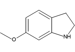 6-Methoxy-2,3-dihydro-1H-indole structure, CAS 7556-47-0