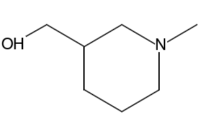 1-Methyl-3-piperidinemethanol structure, CAS 7583-53-1