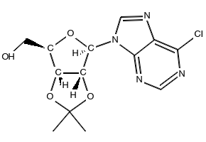 6-Chloro-9-(beta-D-arabinofuranosyl)purine structure, CAS 7596-60-3