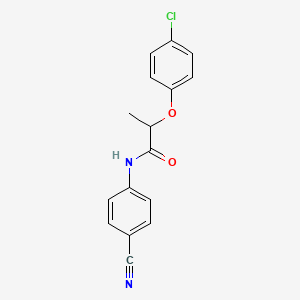4-[[(4-Fluorophenyl)imino]methyl]-phenol structure, CAS 3382-63-6