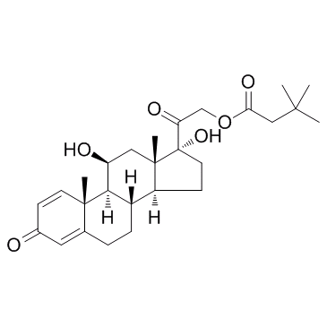 Prednisolone tebutate structure, CAS 7681-14-3