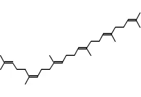 Squalene structure, CAS 7683-64-9