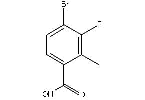 3-Bromo-4-methylbenzoic acid structure, CAS 7697-26-9
