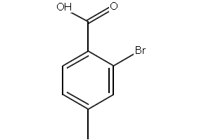 2-Bromo-4-methylbenzoic acid structure, CAS 7697-27-0