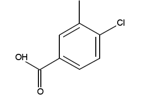4-Chloro-3-methylbenzoic acid structure, CAS 7697-29-2