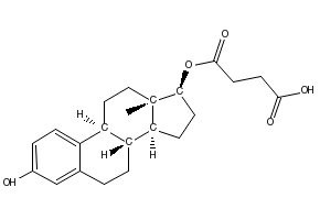 beta-Estradiol 17-hemisuccinate structure, CAS 7698-93-3