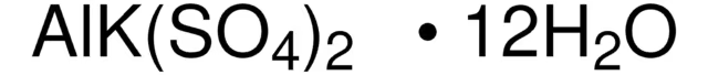 Aluminium potassium sulfate dodecahydrate structure, CAS 7784-24-9