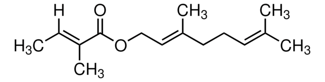Geranyl tiglate structure, CAS 7785-33-3