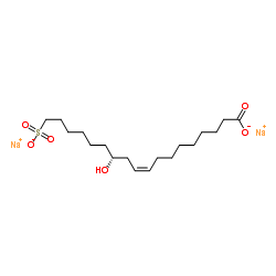 Sulfonated castor oil structure, CAS 8002-33-3