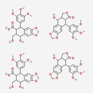 Podophylline structure, CAS 9000-55-9