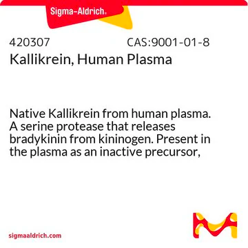 Kallikrein structure, CAS 9001-01-8
