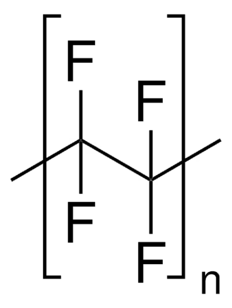 Poly(tetrafluoroethylene) structure, CAS 9002-84-0