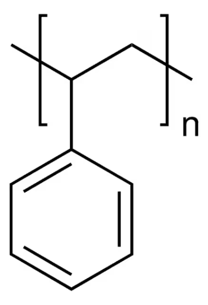 Poly(styrene) structure, CAS 9003-53-6