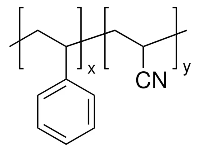 Poly(styrene-co-acrylonitrile) structure, CAS 9003-54-7