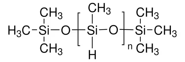 Polymethylhydrosiloxane structure, CAS 9004-73-3